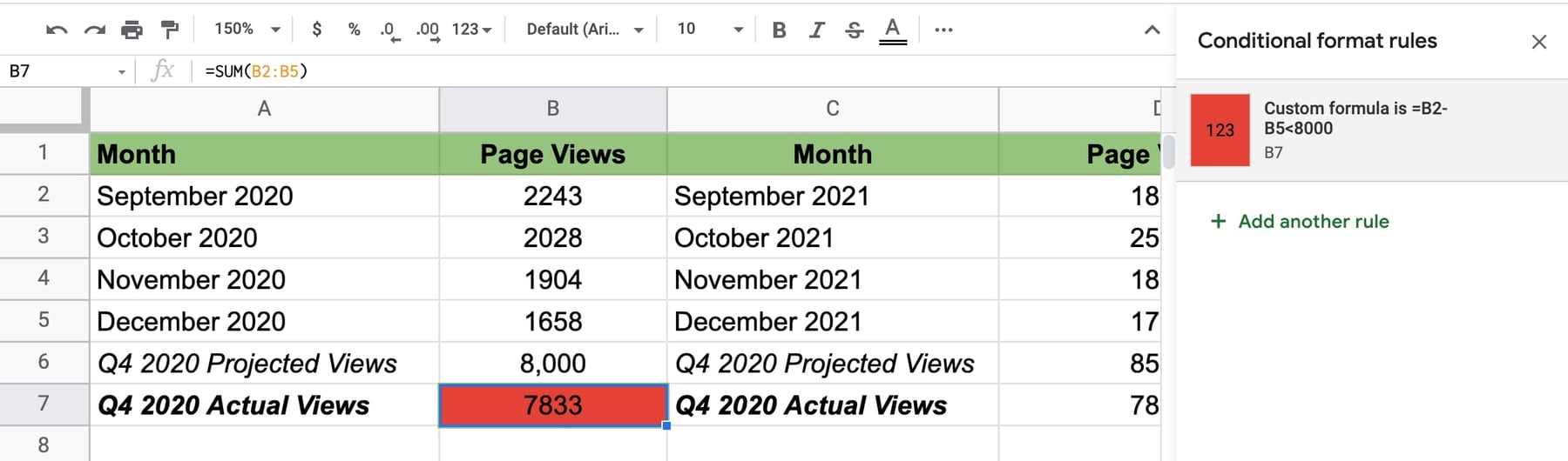 conditional-formatting-in-google-sheets-how-can-i-conditionally-color-a-cell-value-if-less